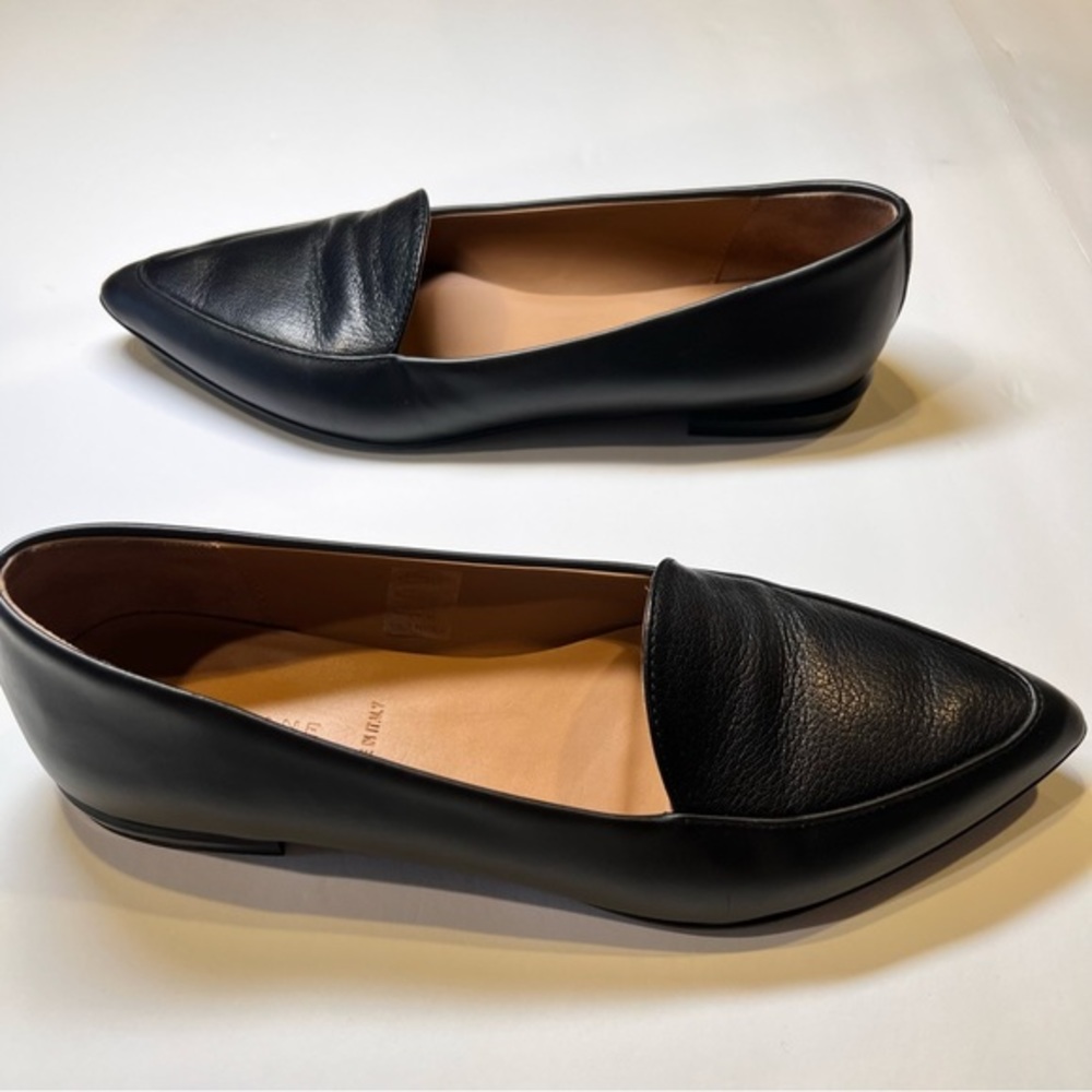 Everlane The Modern Point Black Loafers Women‎ Size 9.5 - Picture 8 of 13